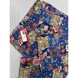 New Room Seven Flower Patchwork HIPPIE Bell Bottom Pants Girls 7/8 Colorful Boho